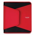 Five Star Tech Zipper Binder, 3 Rings, 1.5" Capacity, 11 x 8.5, Red/Black Accents 72206